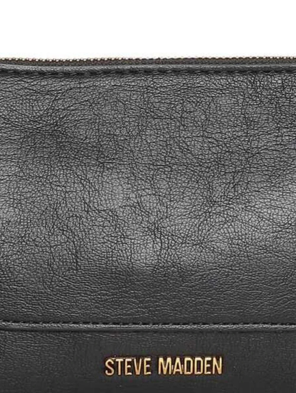 Classic Black Leather Shoulder Bag